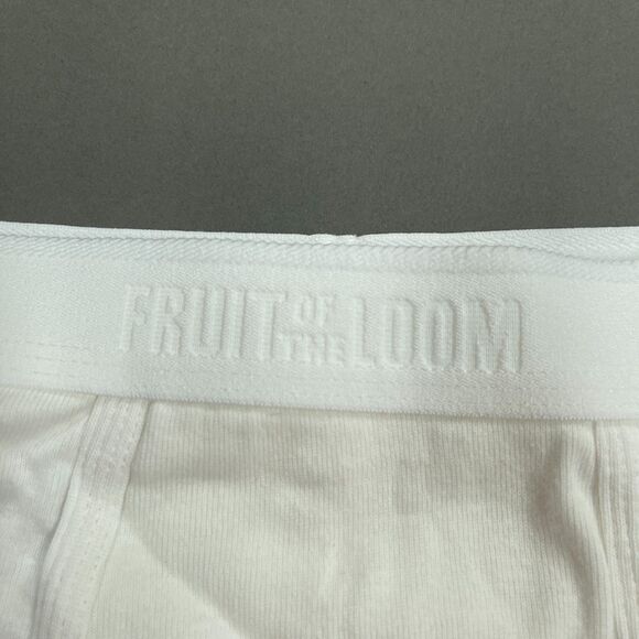Fruit of the Loom Men's Underwear Briefs Large White Lot of 2 - Picture 3 of 4